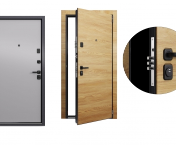 Nordic Style Entrance Door-ID:238687993