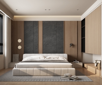Modern Wabi-sabi Style Bedroom-ID:384919639