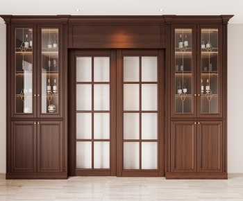 American Style Wine Cabinet-ID:307287938