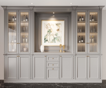 American Style Wine Cabinet-ID:506789726