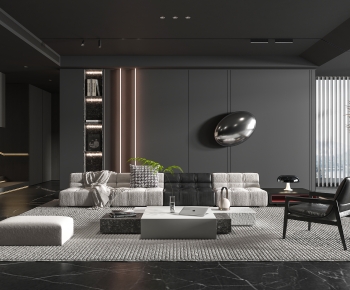 Modern A Living Room-ID:744194031