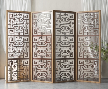 New Chinese Style Metal Screen Partition-ID:336725005