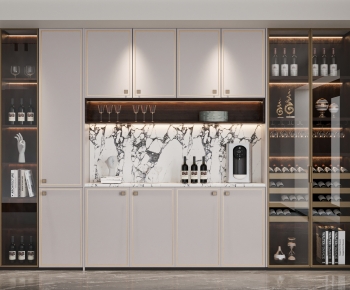 New Chinese Style Wine Cabinet-ID:678430088