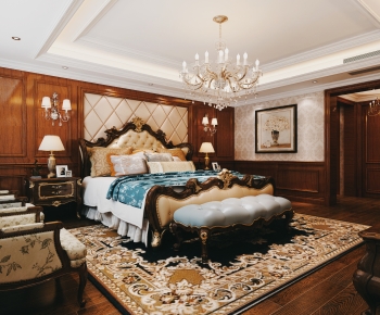 American Style Bedroom-ID:670435916
