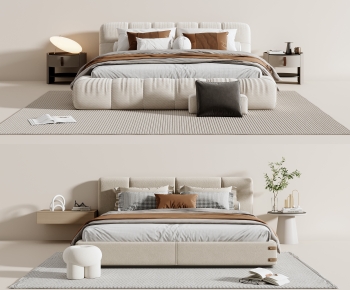 Modern Double Bed-ID:778145075