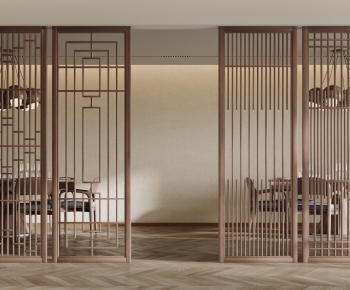 New Chinese Style Wooden Screen Partition-ID:416402104