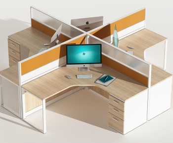 Modern Office Desk And Chair-ID:191428907