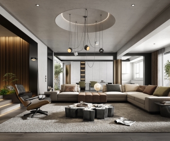 Modern A Living Room-ID:803932913
