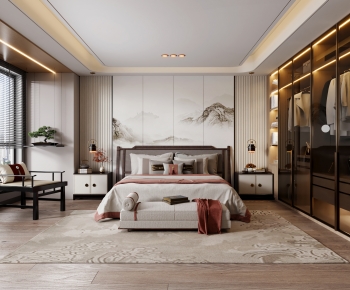 New Chinese Style Bedroom-ID:961586005