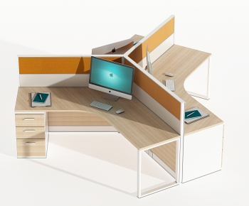 Modern Office Desk And Chair-ID:245450024