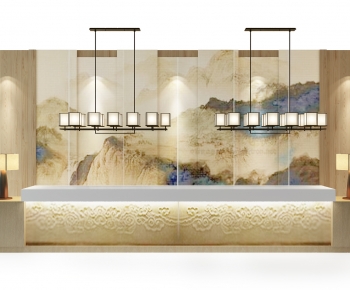 New Chinese Style Counter Bar-ID:322298059