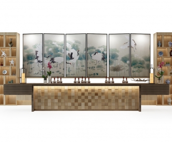 New Chinese Style Counter Bar-ID:582545044
