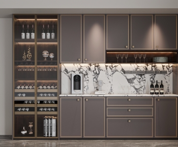 New Chinese Style Wine Cabinet-ID:658598906