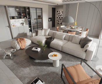 Modern A Living Room-ID:548902999