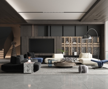 Modern A Living Room-ID:626868016