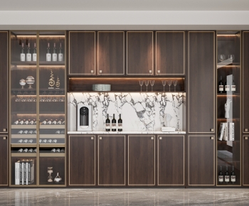New Chinese Style Wine Cabinet-ID:601799532