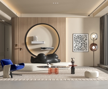 Modern A Living Room-ID:706835035