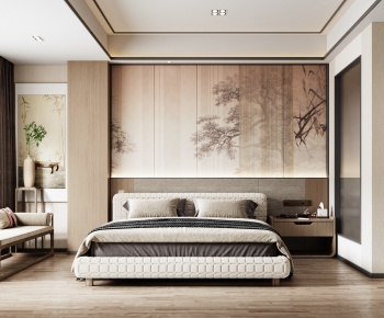 New Chinese Style Bedroom-ID:349545003
