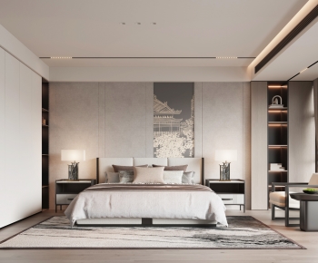 New Chinese Style Bedroom-ID:238790992