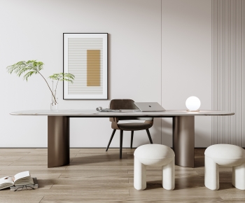 Modern Computer Desk And Chair-ID:152565965