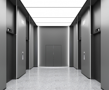 Modern Office Elevator Hall-ID:830419166