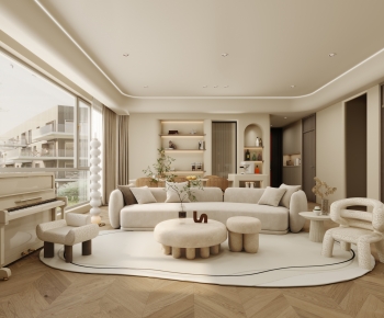 Wabi-sabi Style A Living Room-ID:487116102