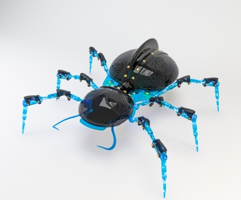 现代潮玩机械蜘蛛雕塑摆件-ID:298969786