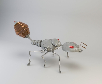 现代潮玩机械蚂蚁雕塑摆件-ID:104501968