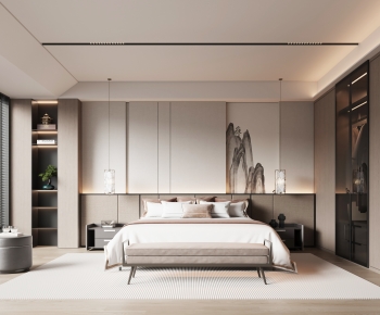 New Chinese Style Bedroom-ID:714591035