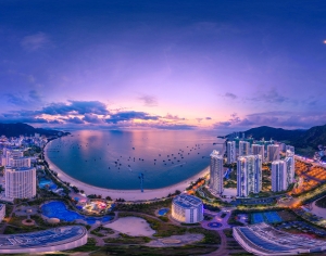 滨水城市夜景hdr-ID:926237116
