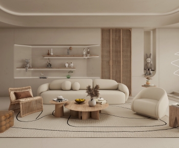 Wabi-sabi Style A Living Room-ID:320497045