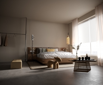 Modern Wabi-sabi Style Bedroom-ID:785883904