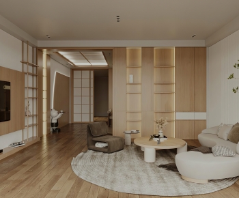 Wabi-sabi Style A Living Room-ID:100550794