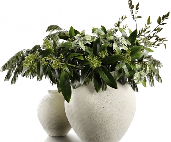 Modern Potted Green Plant-ID:523963938