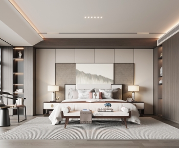 New Chinese Style Bedroom-ID:662524944