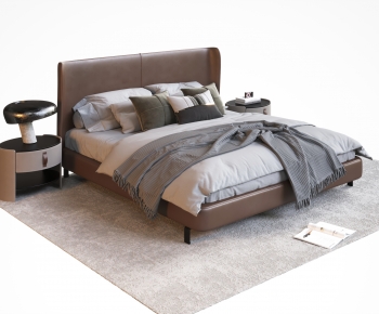 Modern Double Bed-ID:383564956