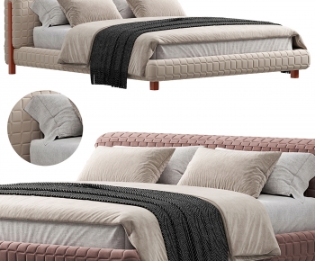 Modern Double Bed-ID:701549052