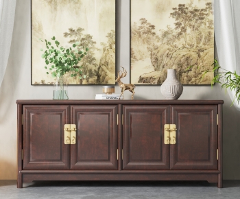 New Chinese Style Side Cabinet/Entrance Cabinet-ID:186369908