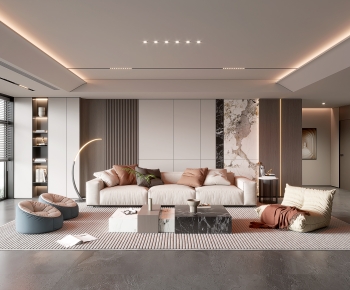 Modern A Living Room-ID:382359033