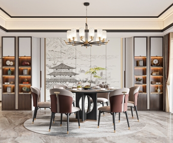 New Chinese Style Dining Room-ID:318991905