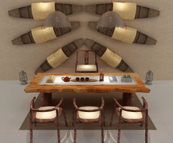 Wabi-sabi Style Tea Tables And Chairs-ID:154212008