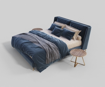 Modern Double Bed-ID:257256981