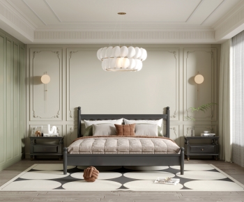 French Style Bedroom-ID:280473957