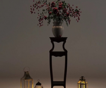 新中式花架 花瓶烛台-ID:194822072