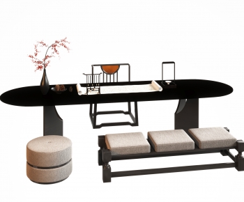New Chinese Style Tea Tables And Chairs-ID:142380953