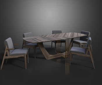 Modern Dining Table And Chairs-ID:375691896