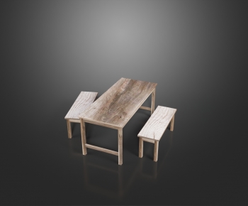 Wabi-sabi Style Dining Table And Chairs-ID:563401947