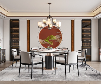 New Chinese Style Dining Room-ID:294815065