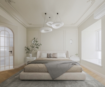 Modern French Style Bedroom-ID:999783041