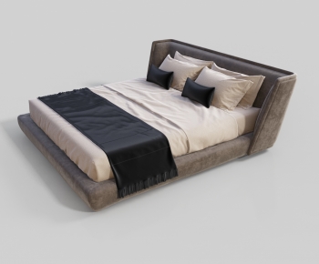 Modern Double Bed-ID:447510005